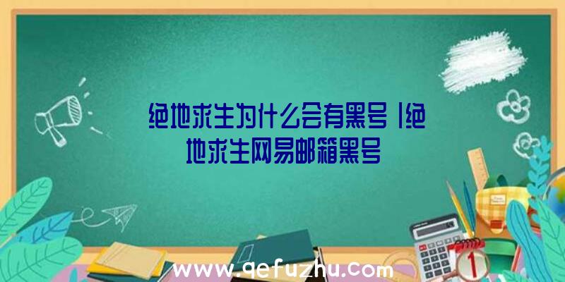「绝地求生为什么会有黑号」|绝地求生网易邮箱黑号